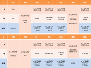 DLD College ALevel IB Timetable 2016