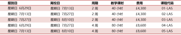 伦敦学术夏令营