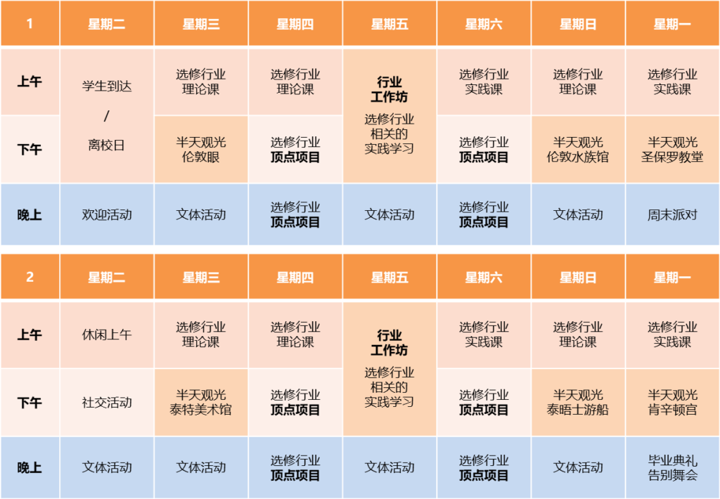 伦敦专才培训夏令营