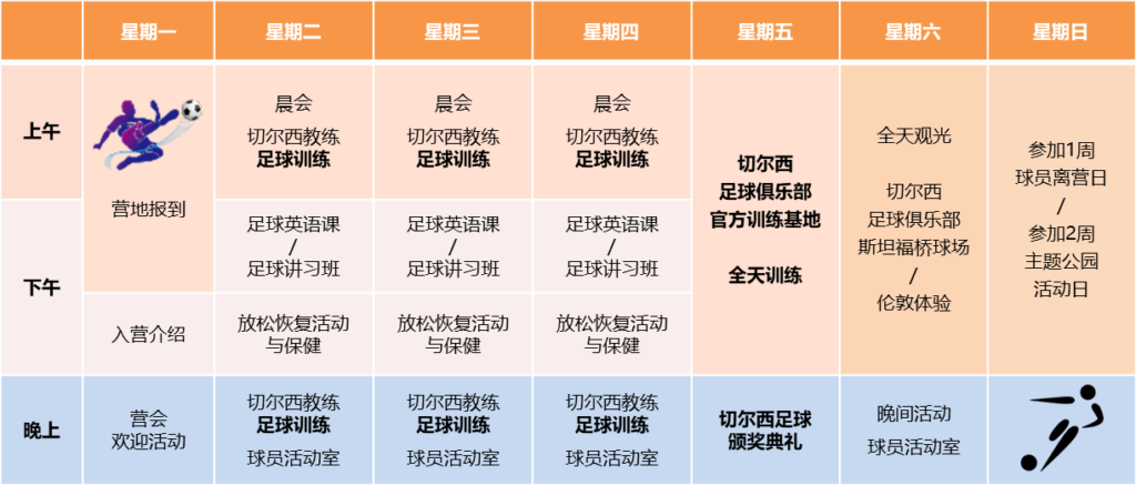 Nike Chelsea Football Timtable